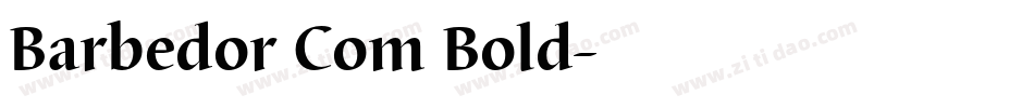 Barbedor Com Bold字体转换